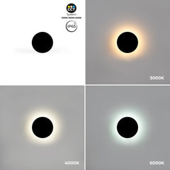 Aplique de pared circular "Eclipse" 9W - CCT - IP65