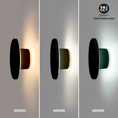 Aplique de pared circular "Eclipse" 9W - CCT - IP65
