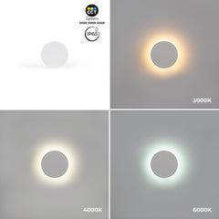 Aplique de pared circular "Eclipse" 9W - CCT - IP65