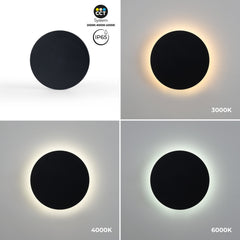 Aplique de pared circular "Eclipse" 18W - CCT - IP65