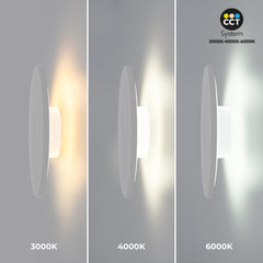 Aplique de pared circular "Eclipse" 18W - CCT - IP65