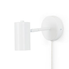 Aplique de pared interior orientable "Ben" con cable y enchufe - E27