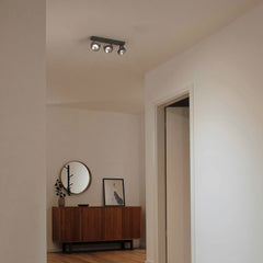 Foco de techo triple orientable "IRIS" + 3 bombillas AR111 GU10