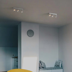 Foco de techo triple orientable "IRIS" + 3 bombillas AR111 GU10