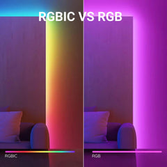 Tira LED inteligente RGB COB 24V DC - Emisión lateral - 12W/m - 10mm - IP20 - Rollo de 5 metros