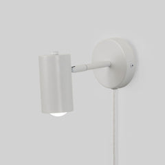 Aplique de pared interior orientable "Ben" con cable y enchufe - E27