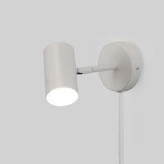 Aplique de pared interior orientable "Ben" con cable y enchufe - E27