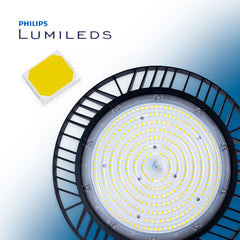 Campana LED industrial - 200W - PHILIPS Lumileds - Driver LIFUD - 5000K - IP65 - 7 años garantía