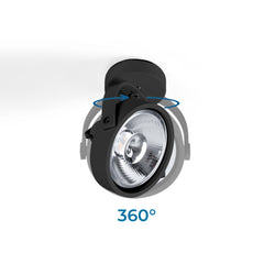 Foco de techo orientable "IRIS" + Bombilla AR111 GU10