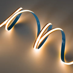 Tira LED COB 24V DC -Monocolor - FREE CUT - 11W/m - 8mm - IP20 - Rollo de 5 metros