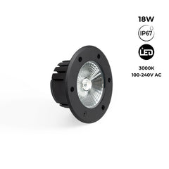 Baliza LED exterior suelo 18W - 100-240V - IP67 - Ø15cm - 30º