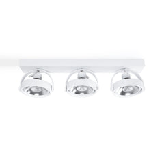 Foco de techo triple orientable "IRIS" + 3 bombillas AR111 GU10