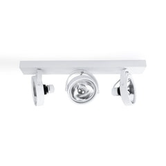 Foco de techo triple orientable "IRIS" + 3 bombillas AR111 GU10