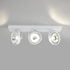 Foco de techo triple orientable "IRIS" + 3 bombillas AR111 GU10
