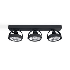 Foco de techo triple orientable "IRIS" + 3 bombillas AR111 GU10