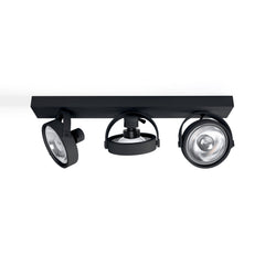 Foco de techo triple orientable "IRIS" + 3 bombillas AR111 GU10