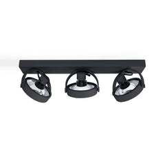 Foco de techo triple orientable "IRIS" + 3 bombillas AR111 GU10
