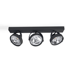 Foco de techo triple orientable "IRIS" + 3 bombillas AR111 GU10