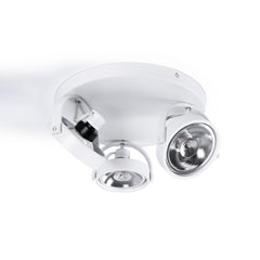 Aplique de techo triple orientable "IRIS 3" + 3 bombillas AR111