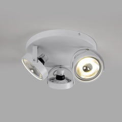 Aplique de techo triple orientable "IRIS 3" + 3 bombillas AR111
