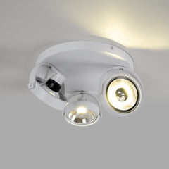 Aplique de techo triple orientable "IRIS 3" + 3 bombillas AR111