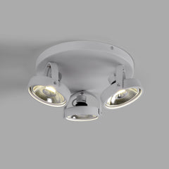Aplique de techo triple orientable "IRIS 3" + 3 bombillas AR111