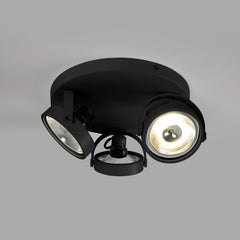 Aplique de techo triple orientable "IRIS 3" + 3 bombillas AR111