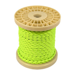 Cable eléctrico decorativo trenzado textil 2x0,75 verde brote