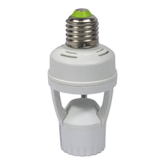 Adaptador para bombilla LED E27 con sensor de movimiento PIR 360º IP20