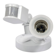 Portalámparas para bombilla LED E27 con sensor de movimiento PIR 180º IP44
