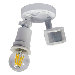 Portalámparas para bombilla LED E27 con sensor de movimiento PIR 180º IP44