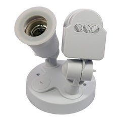 Portalámparas para bombilla LED E27 con sensor de movimiento PIR 180º IP44