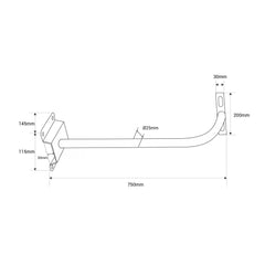 Soporte para proyector LED - 60cm - 80cm - 1 metro