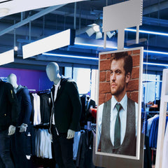 Display publicitario colgante LCD Full HD 55" - Doble cara - IP20