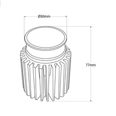 Módulo LED 15W para aro downlight MR16/GU10 - Regulable por DALI - 45º - CRI 90