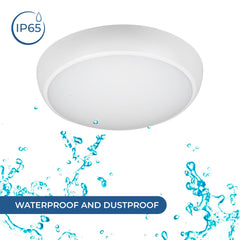 Plafón LED techo estanco / Luz de emergencia - CCT - Potencia ajustable 12W-16W - Ø31cm - IP65