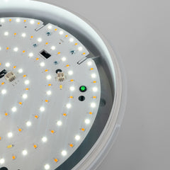 Plafón LED techo estanco / Luz de emergencia - CCT - Potencia ajustable 12W-16W - Ø31cm - IP65