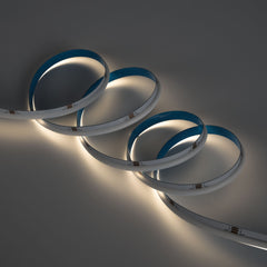 Tira LED COB 24V DC CCT - Emisión lateral - 12W/m - 10mm - IP20 - Corte c/ 5cm - Rollo de 5 metros