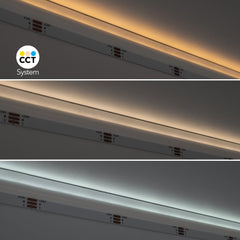 Tira LED COB 24V DC CCT - Emisión lateral - 12W/m - 10mm - IP20 - Corte c/ 5cm - Rollo de 5 metros