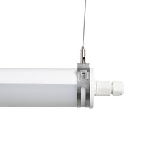 Luminaria estanca tubular para uso industrial - 150cm - 50W - 6900lm - IP65 - IK10