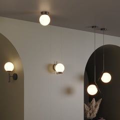 Aplique de pared bola cristal "Elsa" - E14