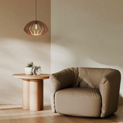 Lámpara colgante madera "Pili" - Ø 48cm - 1 x E27