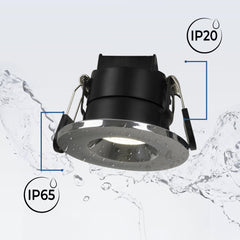 Downlight LED 6W CCT - TRIAC regulable - Corte Ø68mm - IP65