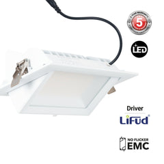 Downlight LED rectangular orientable CCT 60W - 100° Driver LIFUD