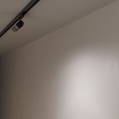 Proyector LED circular para carril trifásico 35W - ZOOM 15º- 45º - 4000K - CRI 90