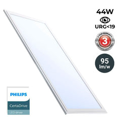 Panel LED slim 120X30 cm - Driver Philips - 44W - UGR19 - IP40