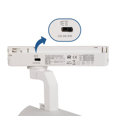 Proyector LED para carril Monofasico 35W CCT - ZOOM 20º- 60º - CRI 90