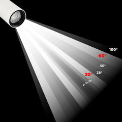 Proyector LED para carril Monofasico 35W CCT - ZOOM 20º- 60º - CRI 90
