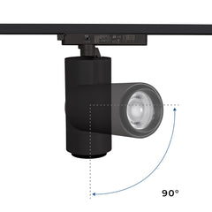 Proyector LED para carril Monofasico 35W CCT - ZOOM 20º- 60º - CRI 90