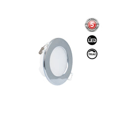 Kit Downlight LED exterior 5W - IP65 - Aro intercambiable - TRIAC regulable - Corte Ø68mm